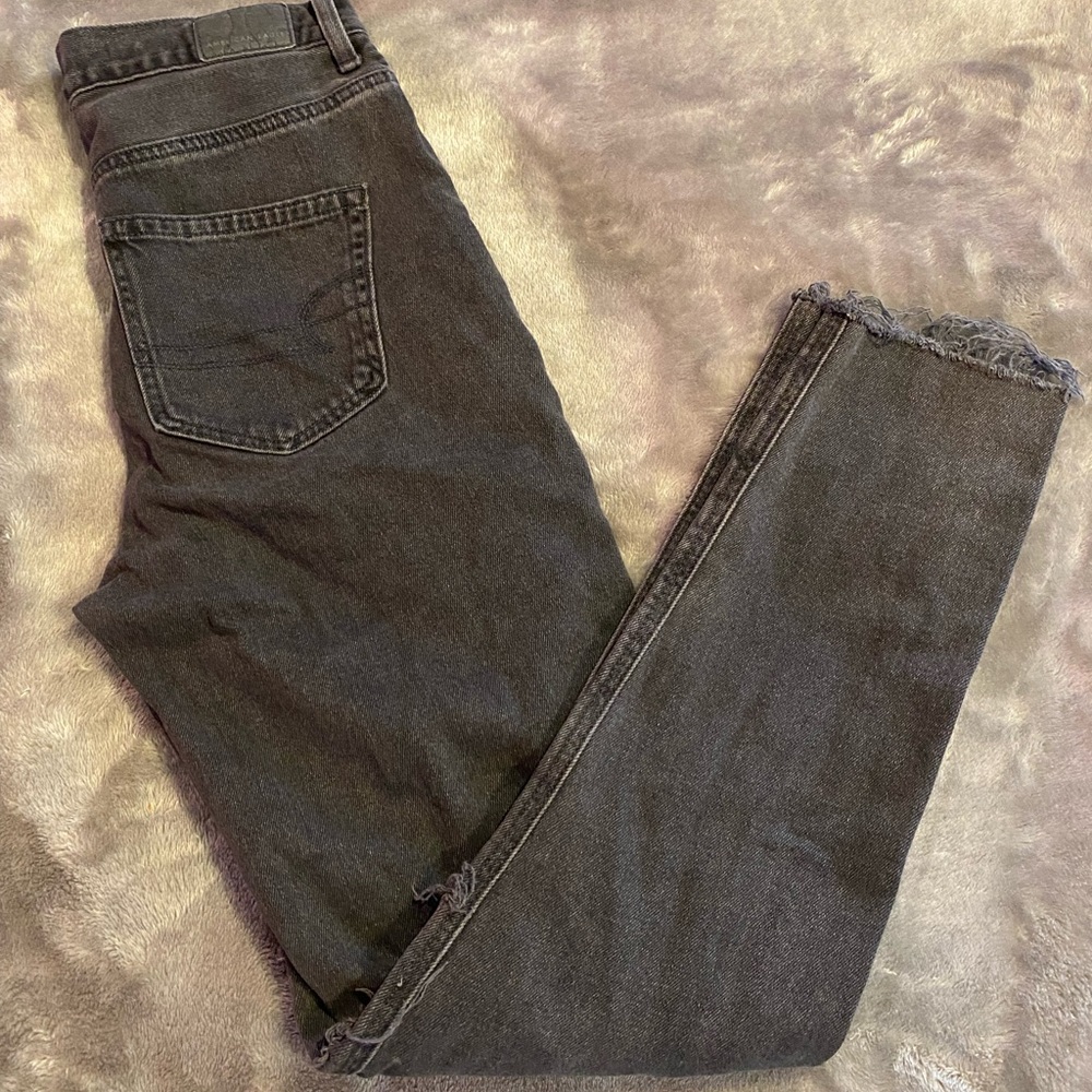 American Eagle Black High Rise Jean